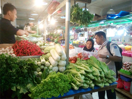 Sidak, Empat Pasar Tradisional di Jakpus Aman Pangan Berbahaya