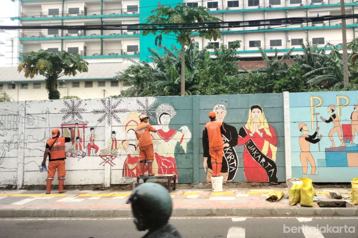 Jalan Abdul Rahman Saleh Ditata Mural 