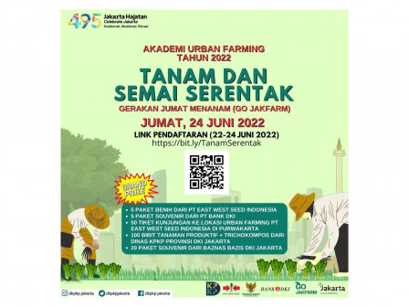 Yuk, Ikuti Tanam dan Semai Serentak se-DKI Jakarta Besok