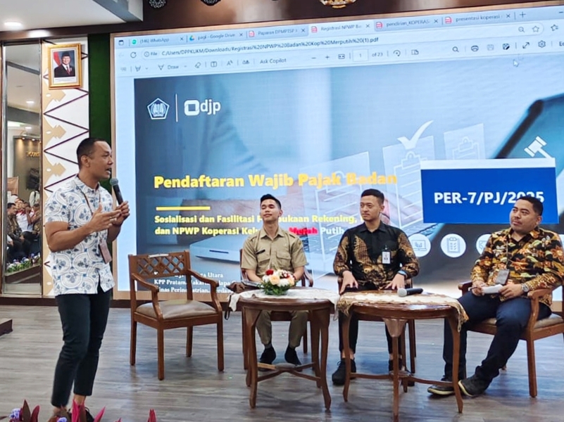 267 Koperasi Kelurahan Merah Putih Difasilitasi Pembukaan Rekening, NIB, dan NPWP