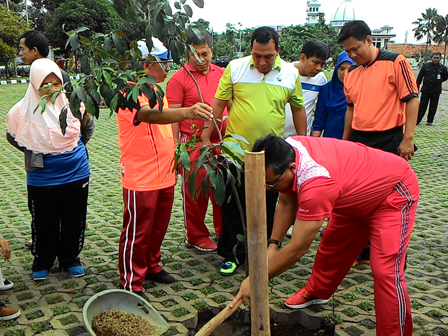 590 Pohon Produktif Ditanam di 11 Lapangan Terbuka