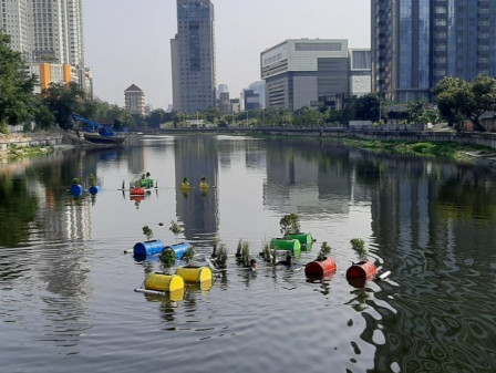 Sudin SDA Jakpus Buat Floating Forest di Waduk Melati