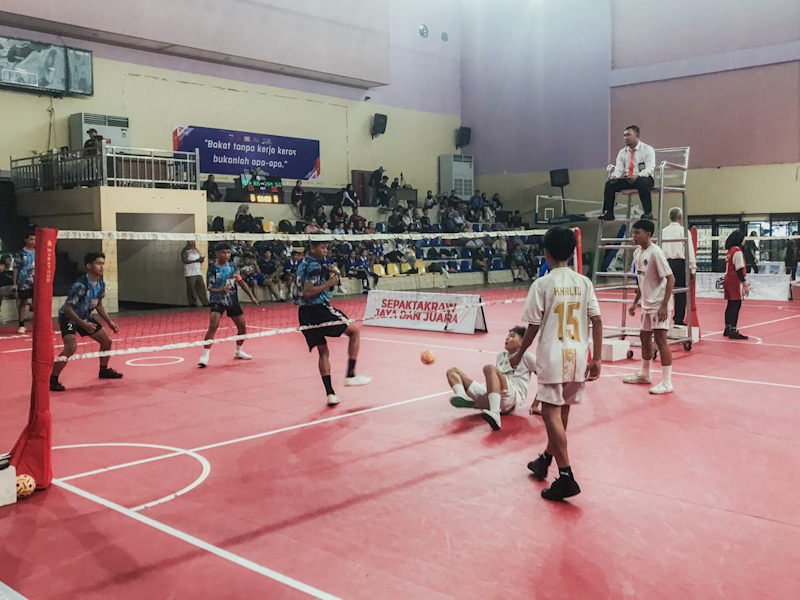 Dorong Pembinaan Atlet Muda, Dispora Gelar Invitasi Sepaktakraw Pelajar