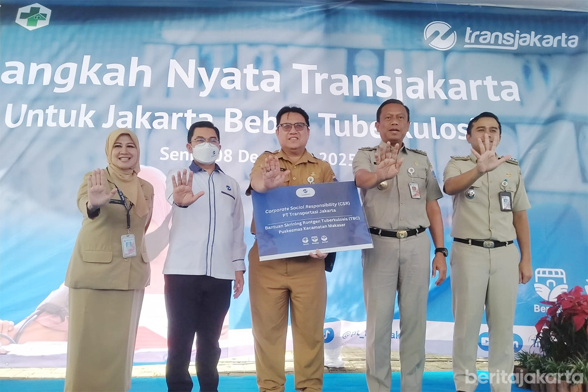  Puskesmas Kecamatan Makasar terima bantuan mobile skrining rontgen dari PT Transjakarta