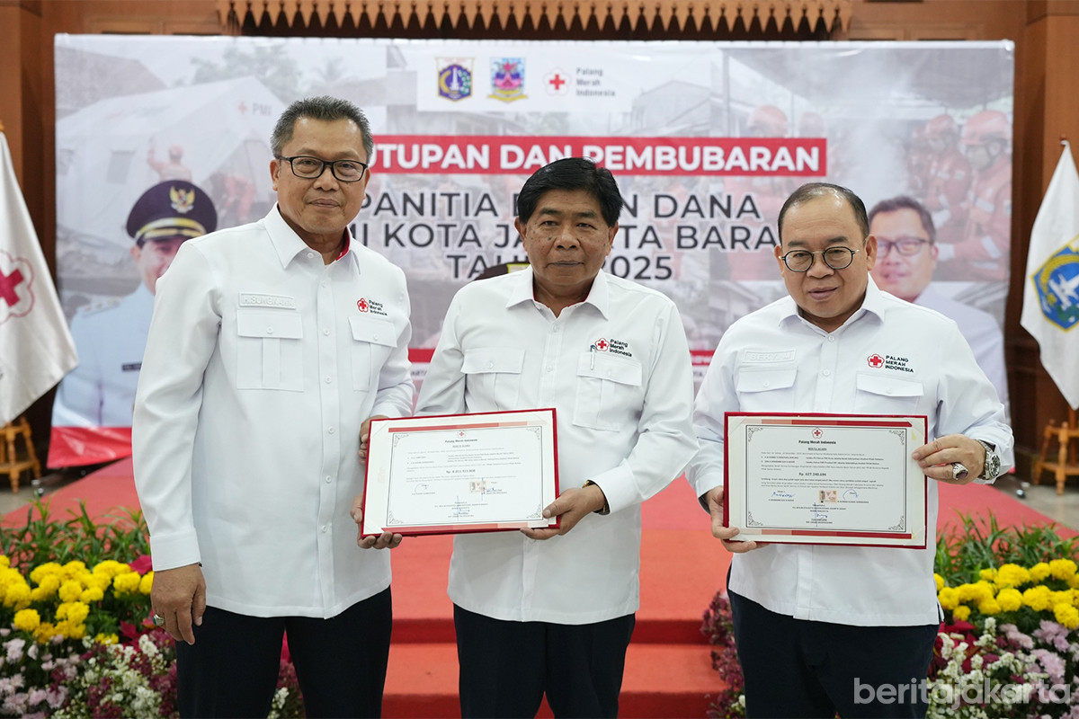 Bulan Dana PMI Jakarta Barat Tahun 2025 resmi ditutup, Selasa (16/12)