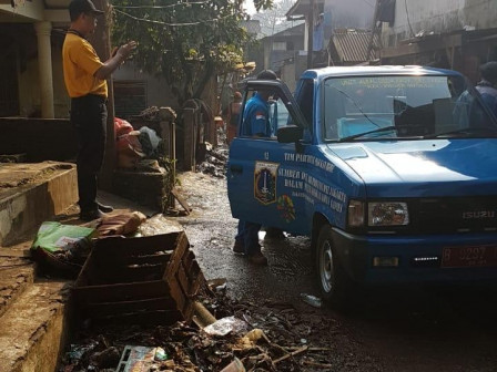 Banjir di Pejaten Timur Surut, 300 KK Terkena Dampak Banjir