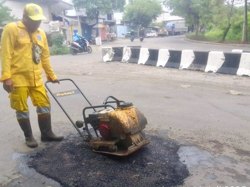  21 Titik Jalan Rusak di Cilincing Diperbaiki 