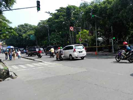 Arus Lalu Lintas di Gereja Katedral Lancar