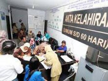 Januari - Juli, Sudin Dukcapil Terbitkan 20655 Akte Kelahiran