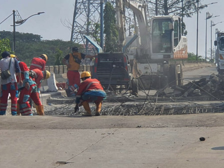 Perbaikan Jembatan Marunda Rampung Pekan ini