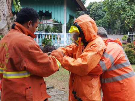 Sarang Taeon di Lingkungan Sekolah Dievakuasi Petugas Gulkarmat