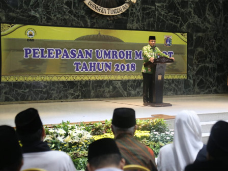 Gubernur Lepas Peserta Umroh Marbot DKI Jakarta 2018