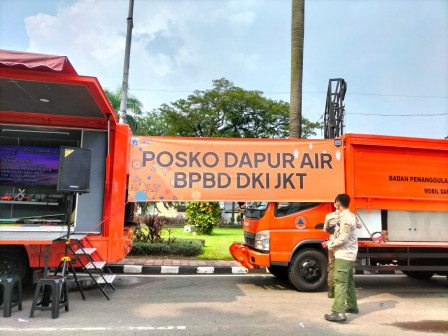 BPBD DKI Buka Posko Dapur Air di Jalan Laksamana Malahayati 