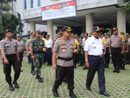  Pemkot Jakut Gelar Apel Siaga Pengamanan Pemilu 