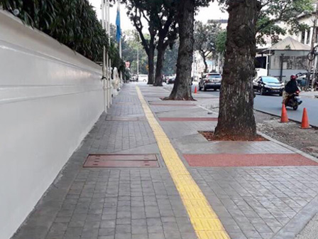        Pembangunan Pedestrian di Kebayoran Baru Capai 52 Persen