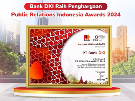  Bank DKI Raih Penghargaan Public Relations Indonesia Awards 2024