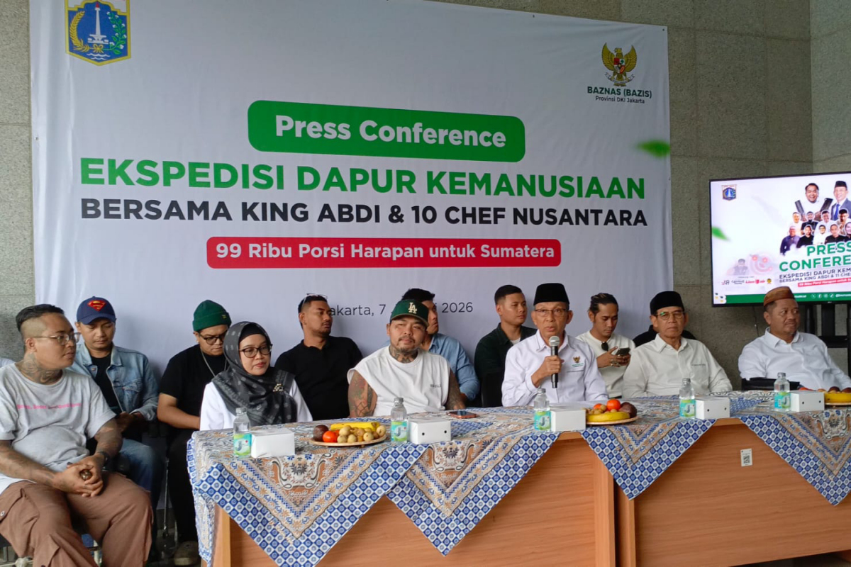 Konferensi Pers Peluncuran Ekspedisi Dapur Kemanusiaan oleh BAZNAS (BAZIS) DKI Jakarta
