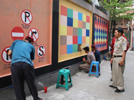  Gang di Jl Pademangan Timur 2 Dipercantik Mural