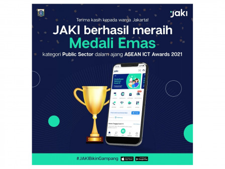 Aplikasi Super JAKI Raih Medali Emas di Ajang ASEAN ICT Awards 2021