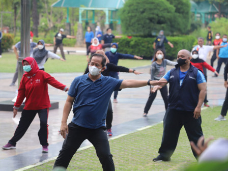 Puluhan ASN Jakut Ikuti Pelatihan Teknik Senam Peregangan