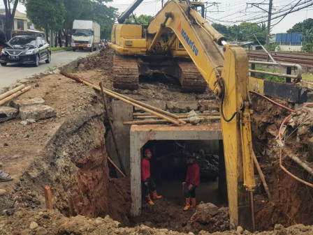 Pembangunan Saluran Phb Jl I Gusti Ngurah Rai Capai 85 Persen