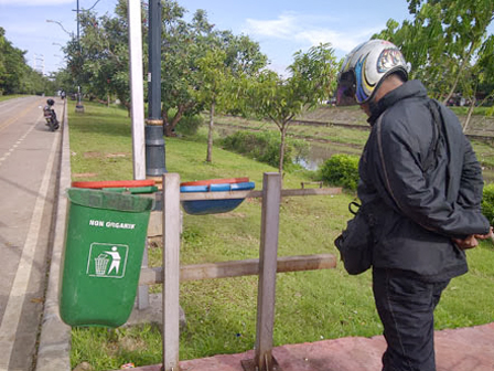 Tempat Sampah di BKT Banyak yang Hilang