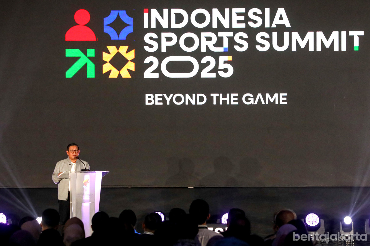 Pramono Anung menjadi narasumber pada Main Forum Indonesia Sports Summit 2025
