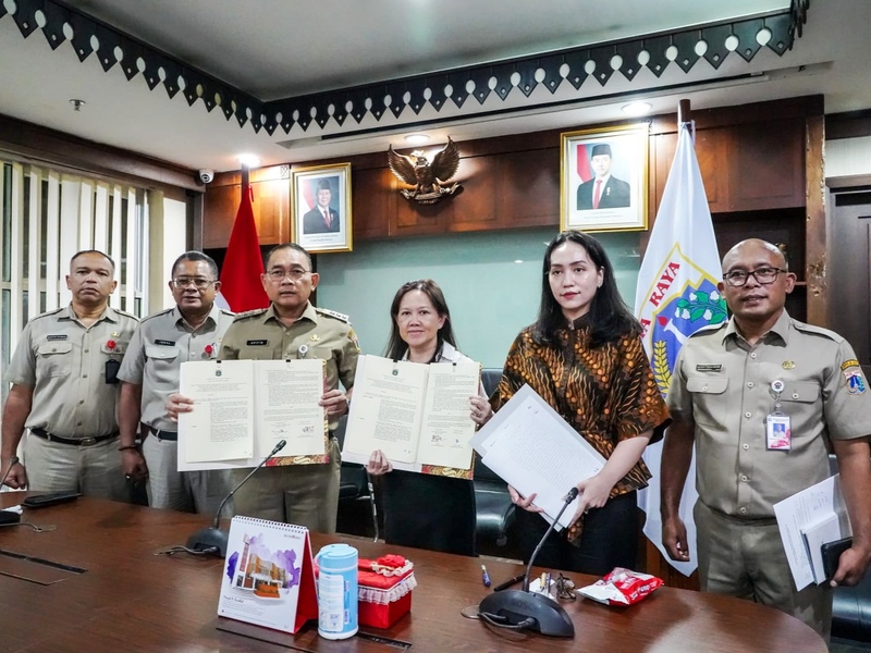 Arifin Tandatangani BAST Lahan Fasos Gedung Pusat Grosir Metro Tanah Abang