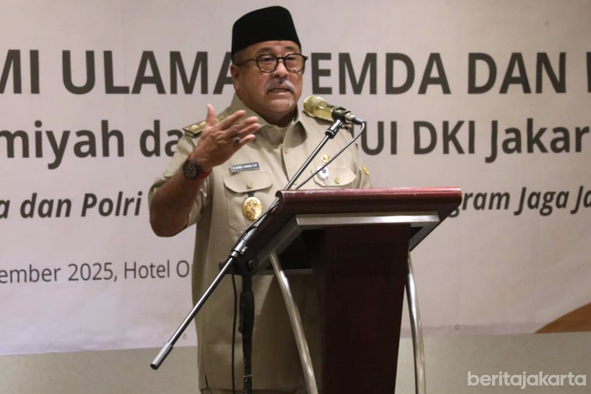 Rano Karno saat memberikan keynote speech pada acara Dialog dan Silaturahmi Ulama dan Polri