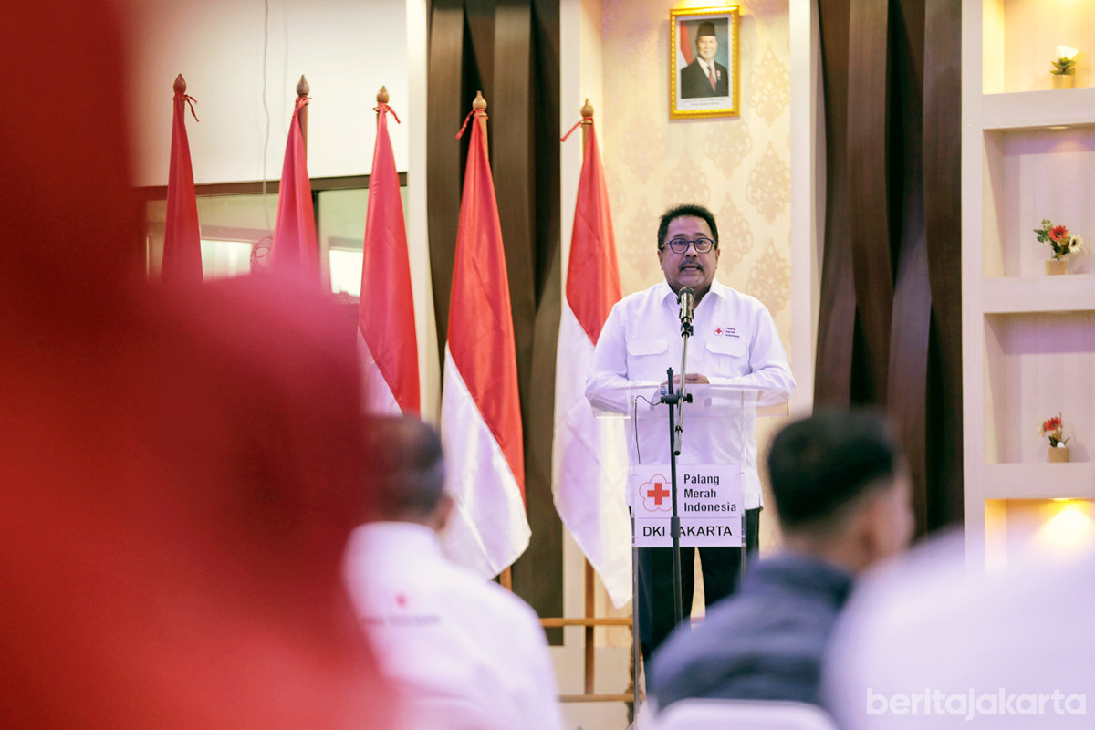 Rano membuka kegiatan Musyawarah Kerja PMI Provinsi DKI Jakarta tahun 2026