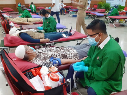  PMI DKI Jakarta, Jemput Bola Gelar Donor Darah di Pemkot Jakbar