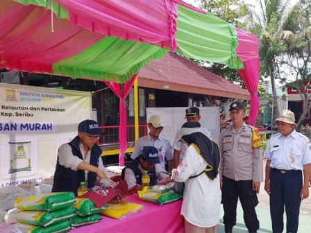  Bazar Pangan Murah dan UMKM di Pulau Harapan Diminati Warga