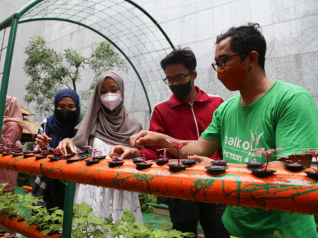 Mahasiswa UHAMKA Pelajari Urban Farming di Balkot Farm 