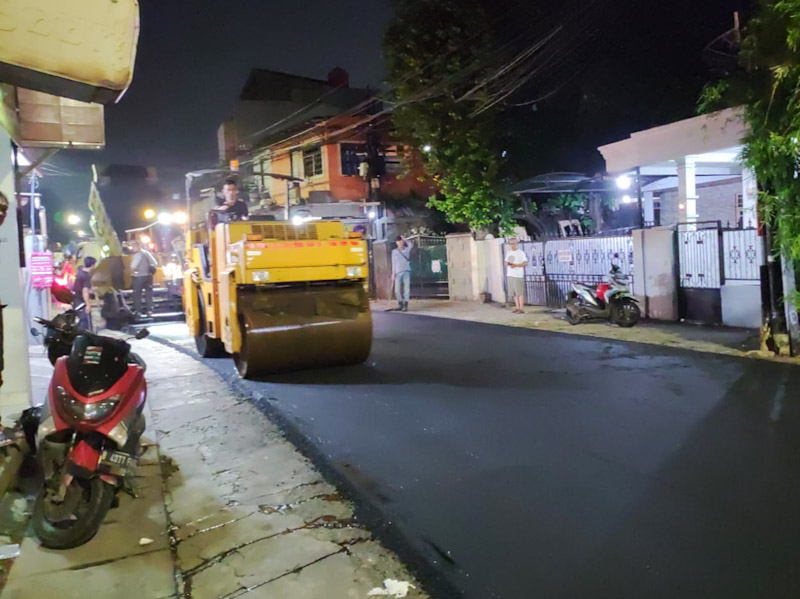 Perbaikan Jalan Rusak di Pisangan Baru Kini Telah Rampung 