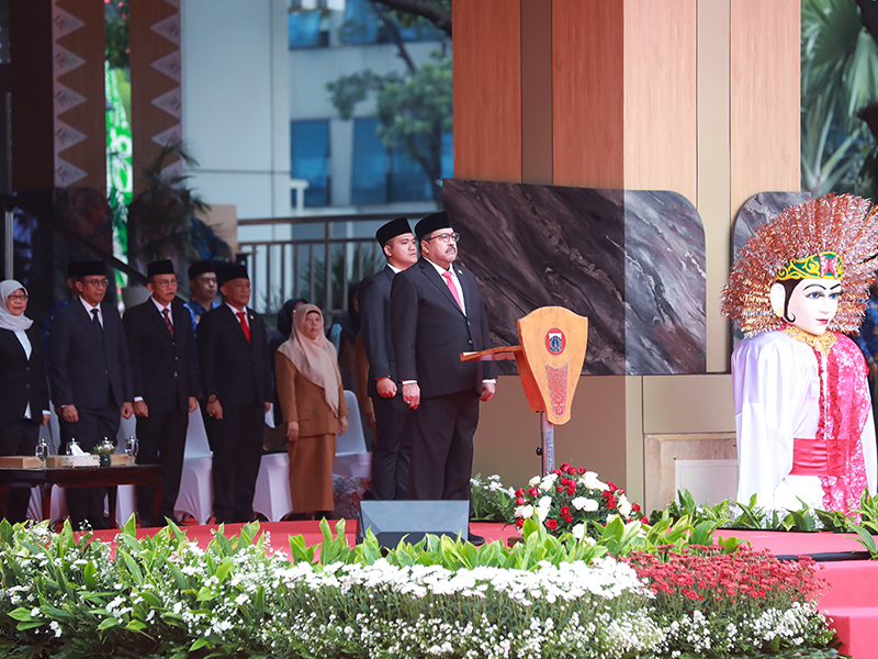  Rano Pimpin Upacara Peringatan Hari Lahir Pancasila di Balai Kota