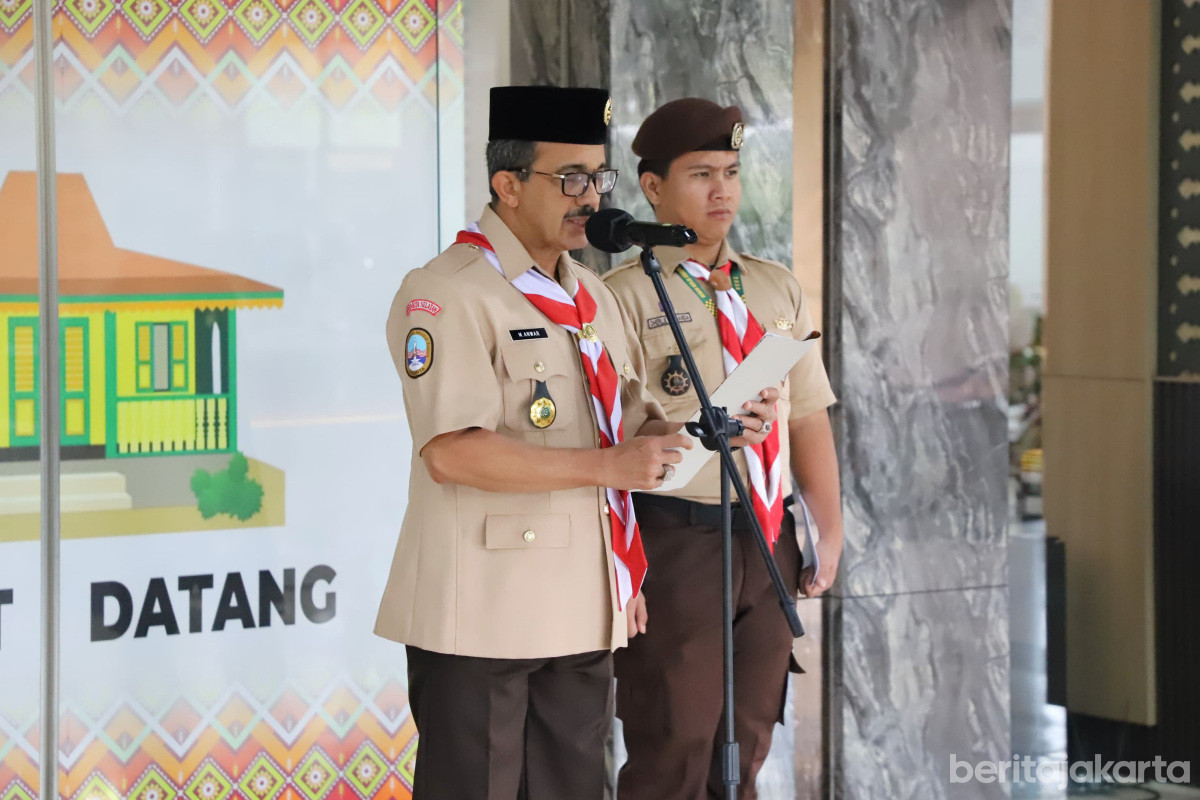 Anwar Lantik 901 Anggota Pramuka Garuda Kwarcab Jaksel 