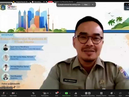 Ratusan Peserta Ikuti Webinar Budaya Masyarakat Kepulauan di Utara Jakarta