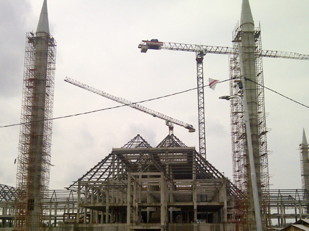 Pembangunan Kontruksi Masjid Raya Jakarta Capai 99 Persen 