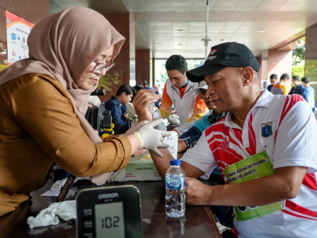 250 ASN Pemkot Jakpus Ikuti Skrining Kebugaran