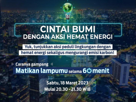 Pemprov DKI Ajak Warga Matikan Lampu Malam Ini