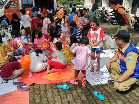        BPBD Gelar Trauma Healing bagi Anak Pengungsi Cipinang Melayu