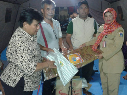 Korban Kebakaran di Jl Pemuda II Tinggal di Tenda Pengungsian