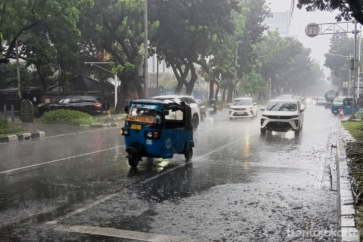 jakarta diguyur hujan