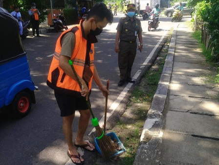 18 Pelanggar Tertib Masker di Cempaka Putih Tengah