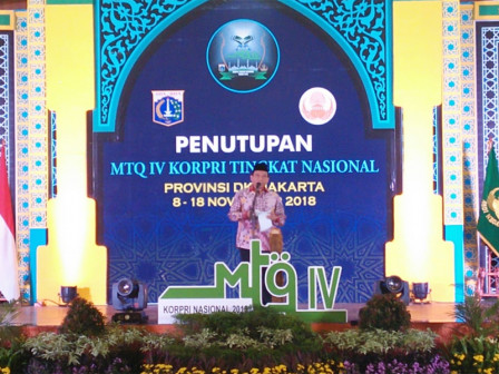 Sekda Hadiri Penutuoan MTQ IV Korpri Tingkat Nasional