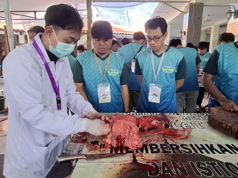  49,90 Kilogram Organ Hewan Kurban Tak Layak Konsumsi di Jakut Dimusnahkan 