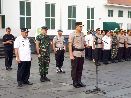  Forkompimkot Jakbar Gelar Apel Bersama di Plasa Museum Fatahillah 