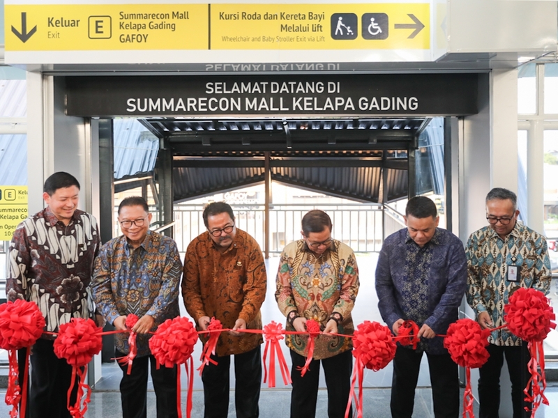Hak Penamaan Stasiun LRT Jakarta Boulevard Utara Summarecon Mall Diresmikan
