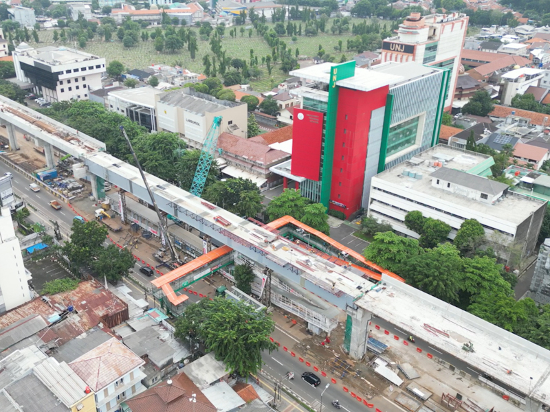 Progres, Pembangunan, LRT Jakarta, Fase 1B