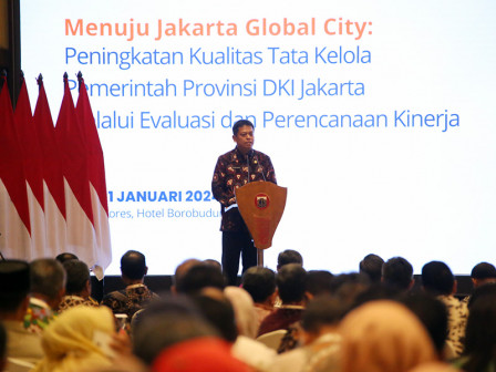 Pimpinan OPD dan BUMD Hadiri Rakor Menuju Jakarta Global City